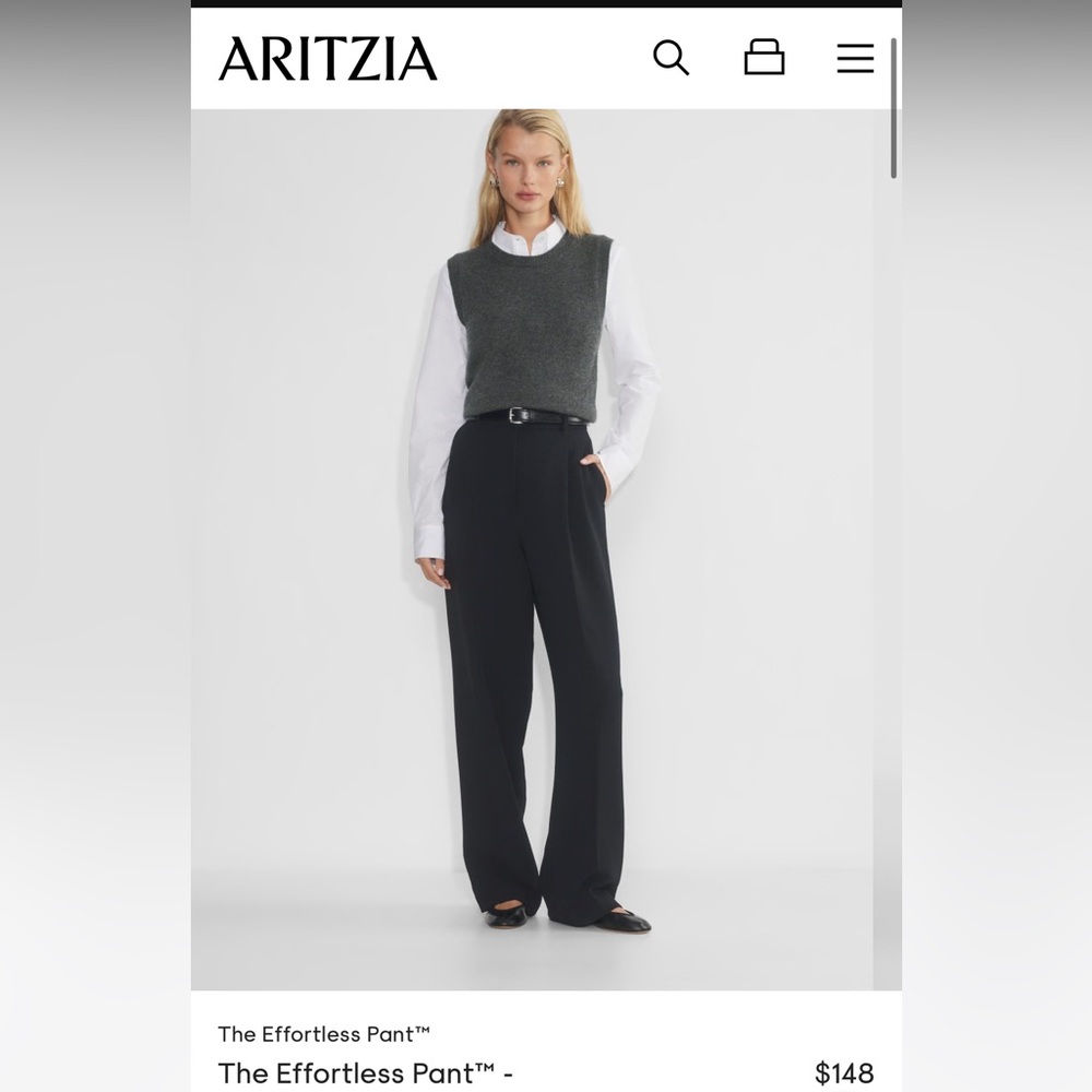 Black Wilfred Effortless Pants